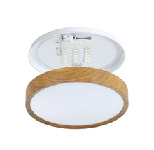 Lumină de plafon cu decor din lemn