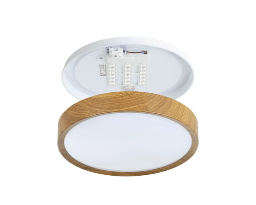 Lumină de plafon cu decor din lemn