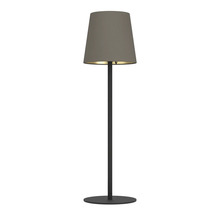 Lampă de podea cu abajur și bază rotundă