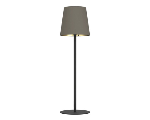 Lampă de podea cu abajur și bază rotundă