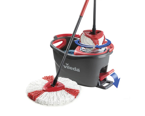 Vileda Set storcător de cârpe cu găleată și mâner telescopic