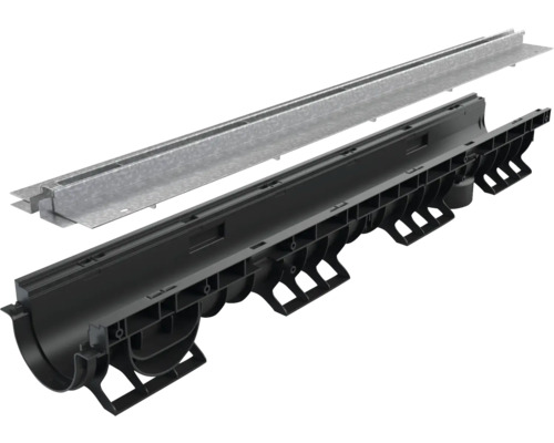 Rigolă polipropilenă VODALAND grătar oțel zincat 1000x156x145 mm