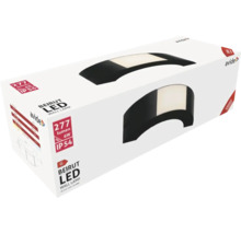 Aplică LED exterior Beirut 6W 277 lumeni IP54, negru