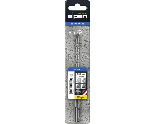 Burghiu beton SDS-plus Alpen Ø10x260 mm | HORNBACH