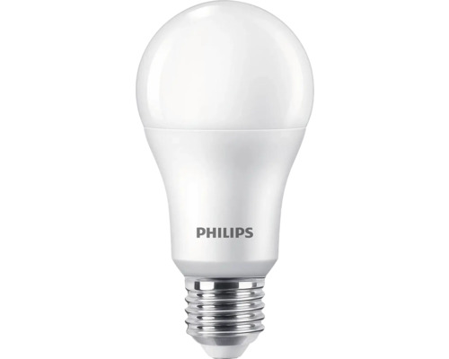 Set 2 becuri LED Philips E27 13W 1515 lumeni, glob mat A67, lumină caldă