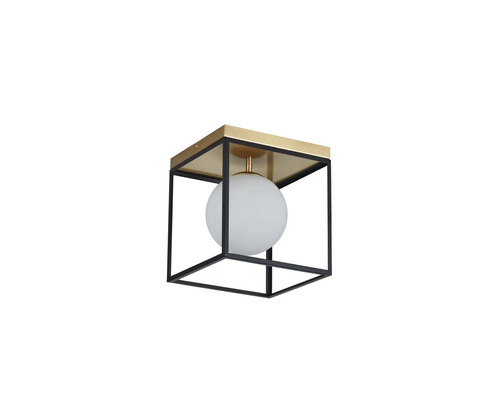 Plafonieră Fence E27 max. 1x15W, metal/negru