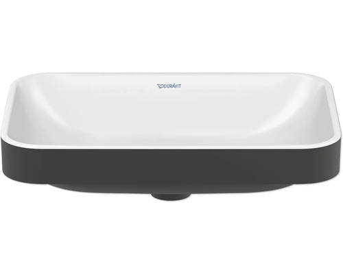 Lavoar pe blat DURAVIT Happy D.2 Plus 60x40 cm alb/antracit