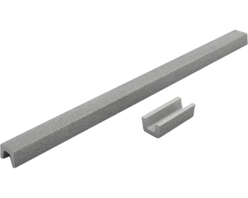 Prag cabină duș drept din granixit 140 cm Rosetta Stone Bordură de beton și capăt potrivit