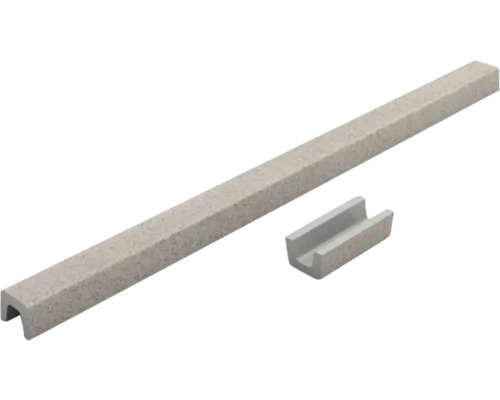 Bordură de gazon din piatră cu conector potrivit