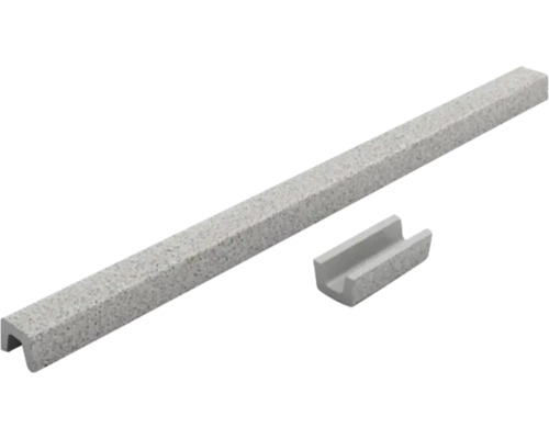 Bordură cu profil U și ajutor de montaj