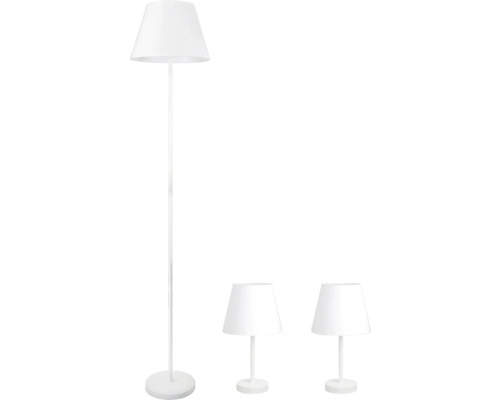 Set 1x lampadar E27 max. 1x15W & 2x veioză E27 max 1x15W Afrodita, alb