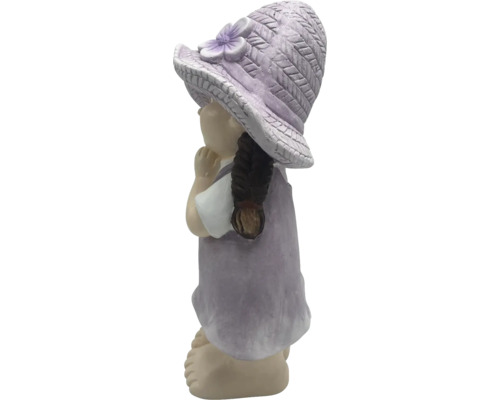 Decoratiune de gradina figurina fetita cu palarie