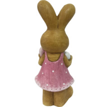 Figurină iepure Lafiora H 37 cm roz