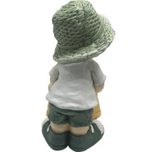 Figurină decorativă băiat cu stropitoare Lafiora H 40 cm verde