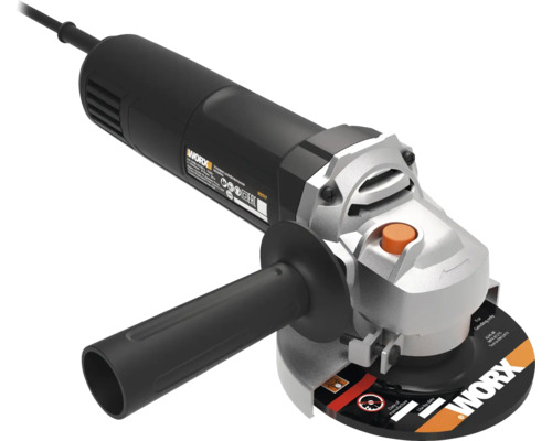 Polizor unghiular Worx cu mâner suplimentar