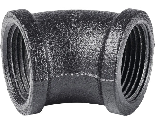 Racord din fontă cot la 90 de grade cu filet interior