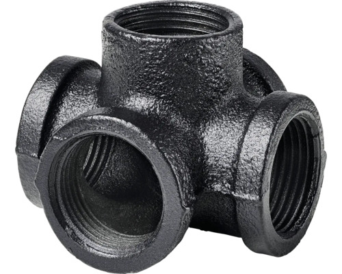 Racord cruce din fontă cu filet interior
