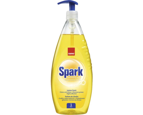 Detergent lichid vase Sano Spark Lămâie 1L