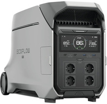 Stație electrică portabilă EcoFlow cu afișaj și prize