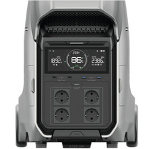 Stație de alimentare portabilă cu afișaj pentru informații despre energie