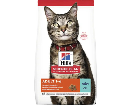 Hrană uscată pentru pisici Hill's SP Feline Adult cu ton 3 kg Hill''s Science Plan hrană pentru pisici adulte 1-6 cu ton