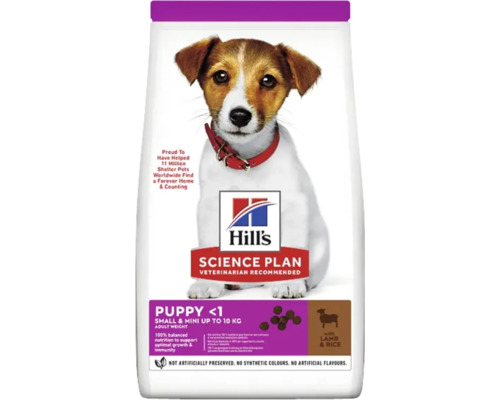 Hrană uscată pentru câini Hill's SP Canine Puppy Small & Mini cu miel și orez 1,5 kg