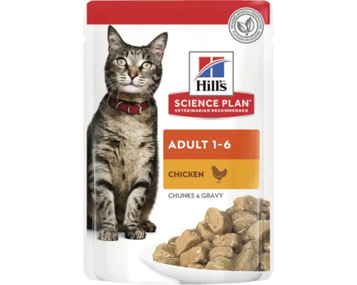 Hrană umedă pentru pisici Hill's SP Feline Adult cu pui în sos 85 g