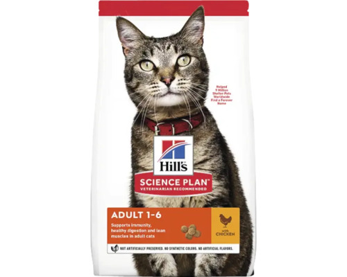 Hrană uscată pentru pisici Hill's SP Feline Adult cu pui 1,5 kg