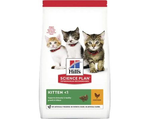 Hrană uscată pentru pisici Hill's SP Feline Kitten cu pui 1,5 kg Hill''s Science Plan hrană pentru pisoi sub 1 an cu pui