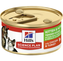 Hill''s Science Plan Mousse pentru pisoi și mame cu pui și curcan la conservă