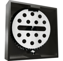 Ceas decorativ de perete cu disc rotund și model perforat