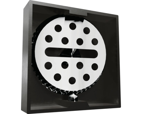 Ceas decorativ de perete cu disc rotund și model perforat