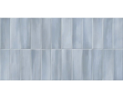 Faianță decorativă Allure albastru 32x62,5 cm Aranjament de plăci ceramice rectangulare de perete