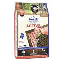 Hrană uscată Bosch Active pentru câini începând cu vârsta de douăsprezece luni, în ambalaj de 3 kilograme