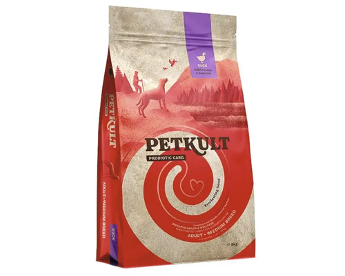 Hrană uscată pentru câini Petkult Probiotics Adult Talie Medie cu rață 8 kg