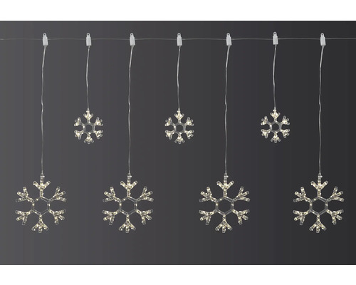 Șir de lumini LED cu motive de fulgi de zăpadă
