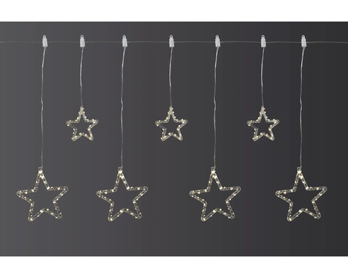 Ghirlandă luminoasă stele Lafiora 180 LED-uri 0,9 m alb cald Șir luminos cu motive de stele pentru decorare