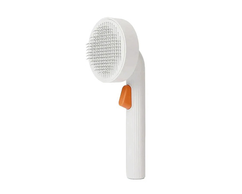 Perie pentru câini și pisici PETKIT Large Grooming Brush 2 cu buton autocurățare Perie pentru păr de animale cu funcție de curățare