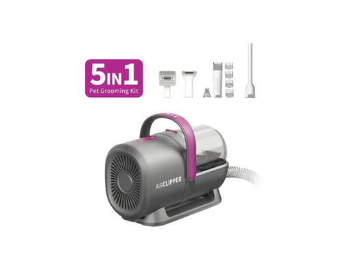 Set de îngrijire animale de companie 5 în 1 cu funcție de aspirator