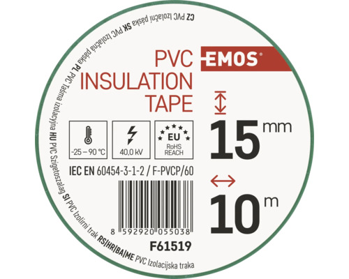 Informații despre banda izolatoare din PVC cu logo Emos