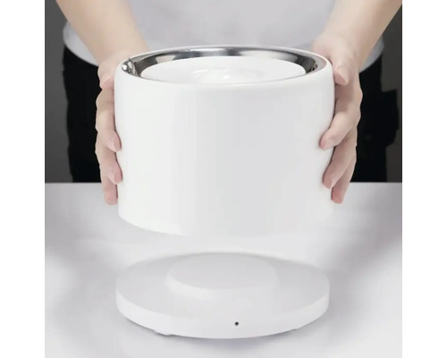 Fântână de băut ceramică pentru animale de companie cu bază