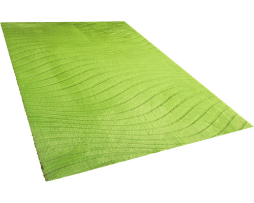 Covor verde cu model ondulat