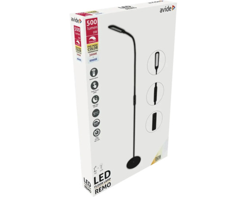 Ambalajul unei lămpi de podea cu LED Avide Remo