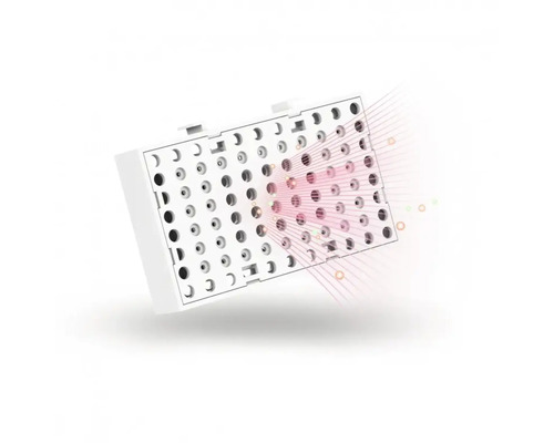 Filtru alb cu găuri și raze