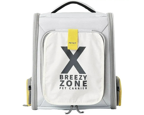 Rucsac transport pisici și câini PETKIT Breezy X Zone pliabil 35x27x43 cm gri Rucsac de transport PETKIT pentru animale de companie