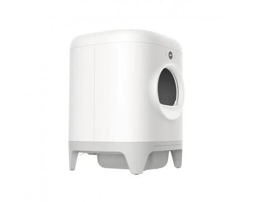 Toaletă automată pentru pisici cu design cilindric