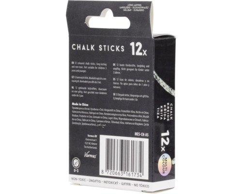 Pachet cu douăsprezece batoane de cretă pentru copii
