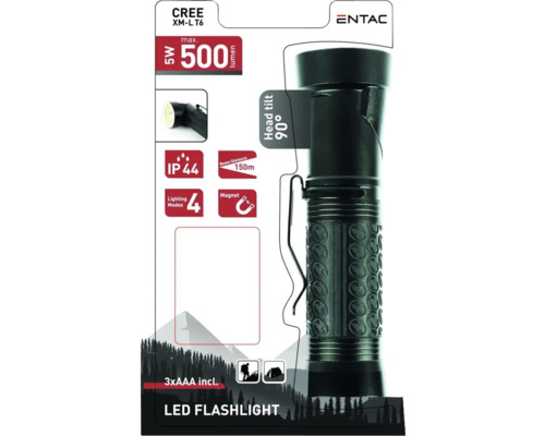 Lanternă LED cu magnet, grad de protecție IP44 și patru moduri de iluminare