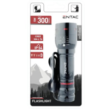 Lanternă Entac cu cap zoom, maximum 300 lumeni și trei moduri de iluminare