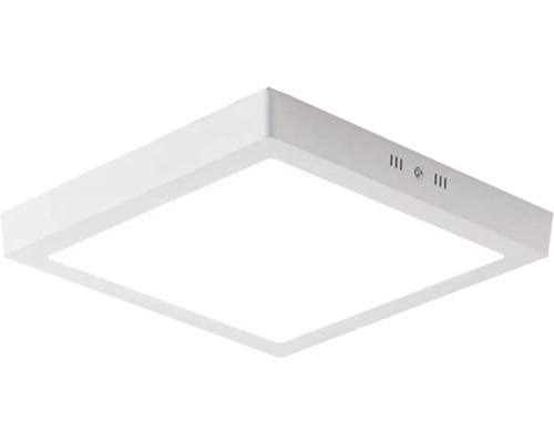 Panou cu LED integrat Gelux 18W 2000 lumeni, montaj aplicat, lumină rece, alb Lumină de plafon pătrată